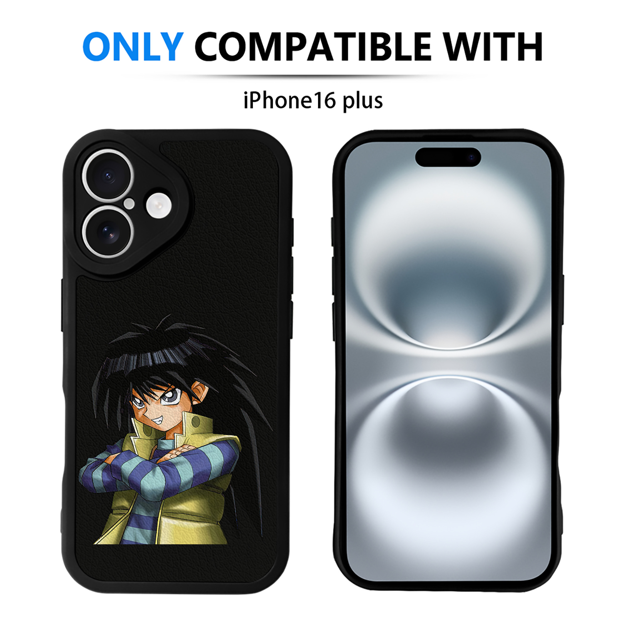 遊☆戯☆王 Yu-Gi-Oh! 【iPhone 16シリーズ対応】シリコンスマホケース（レザー調） 材質：シリコン